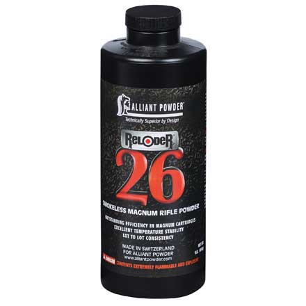 Alliant-Reloder-26-Powder-For-Sale-1lb Alliant Reloder 26 Smokeless Gun Powder - Image 1